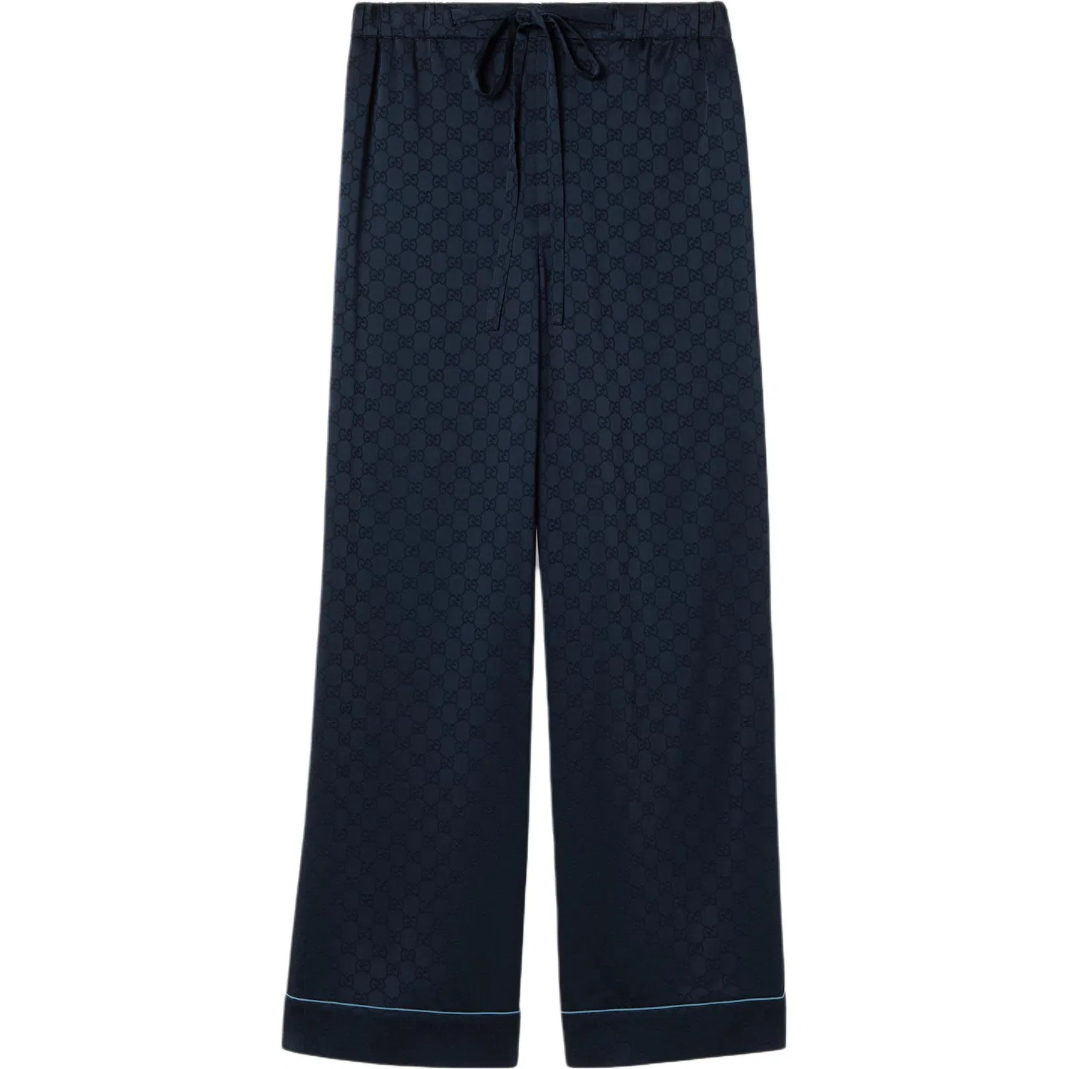 Женские брюки на кулиске с монограммой GUCCI, Dark Blue