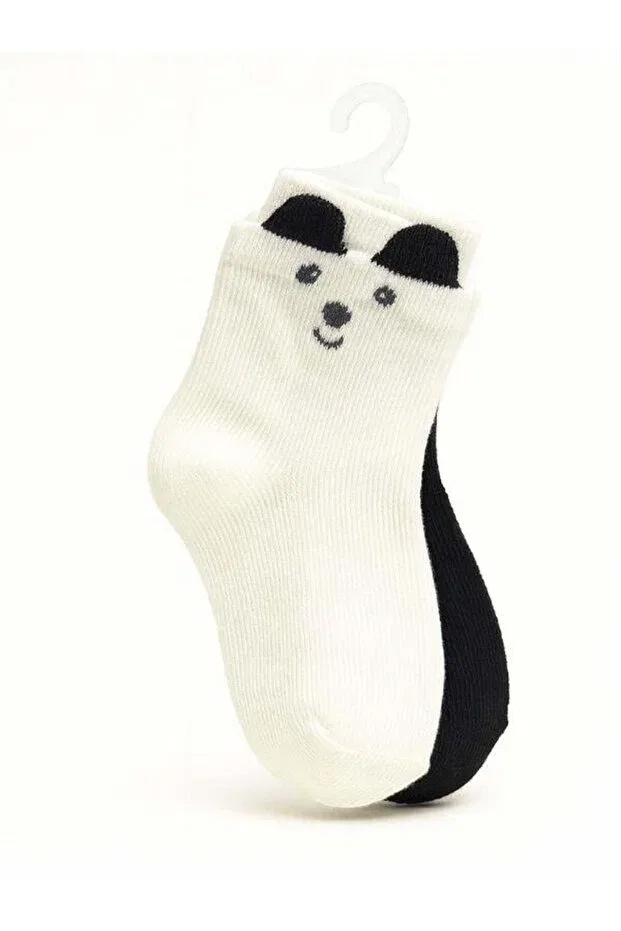 Детский комплект носков для мальчиков с принтом Teddy Bear Zekids, White