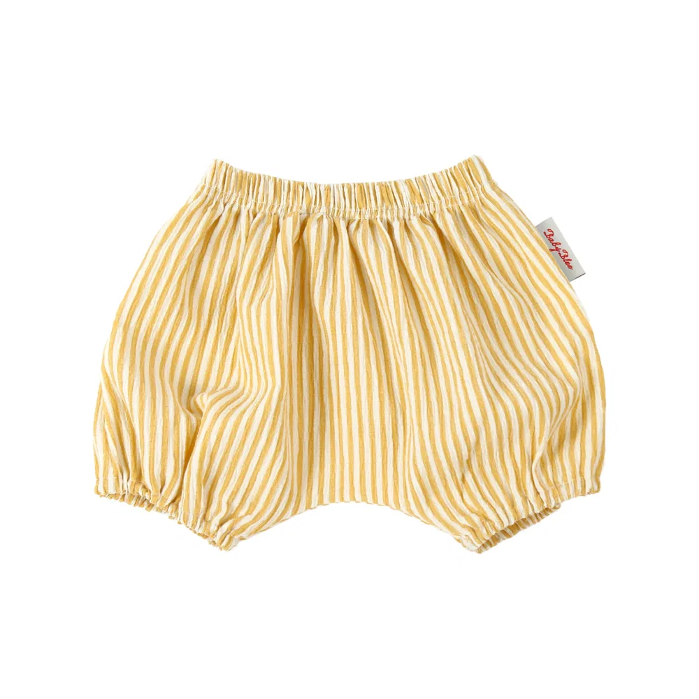 Детские шорты-панталоны в полоску BABYBLEE, Yellow