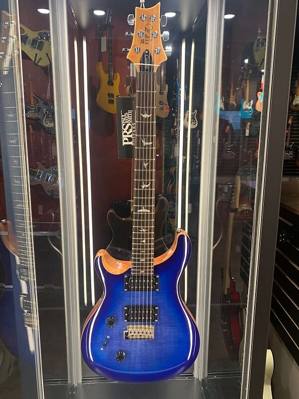 

PRS SE Custom 24 "Lefty" 2022 - Faded Blue Burst с сумкой