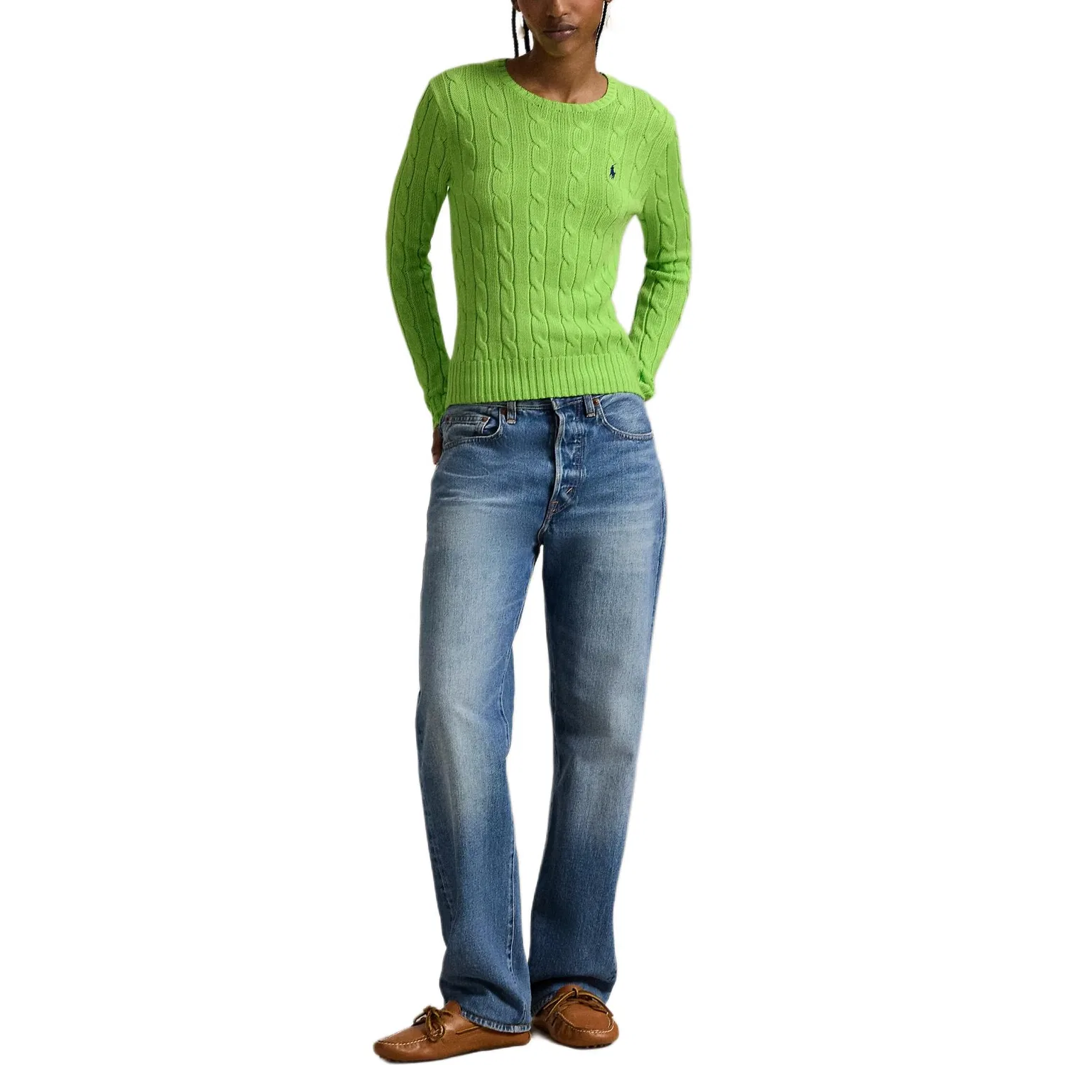 Женский облегающий свитер с принтом Bright Leaf Polo Ralph Lauren, Bright Leaf — фото 4