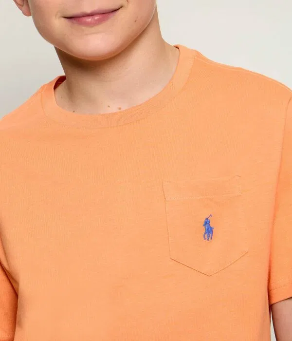 Детская футболка с круглым вырезом Polo Ralph Lauren, Arancione — фото 4