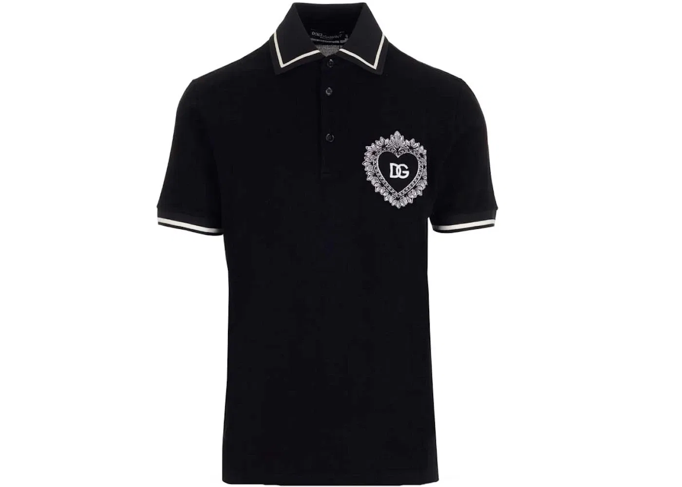 Мужское поло с логотипом Dolce & Gabbana Polo, Black
