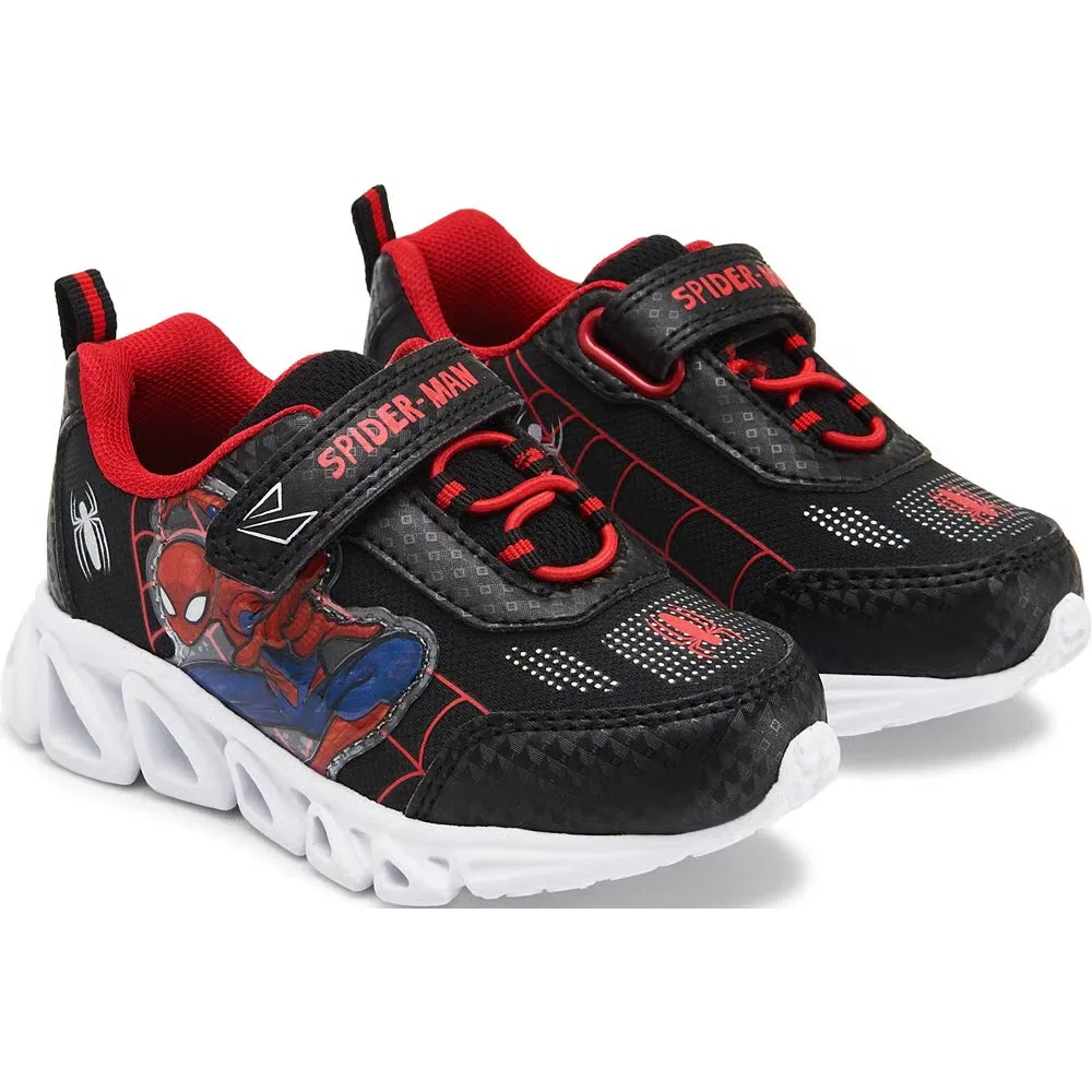 Детские светящиеся кроссовки Spider-Man, Black/Red/Multi