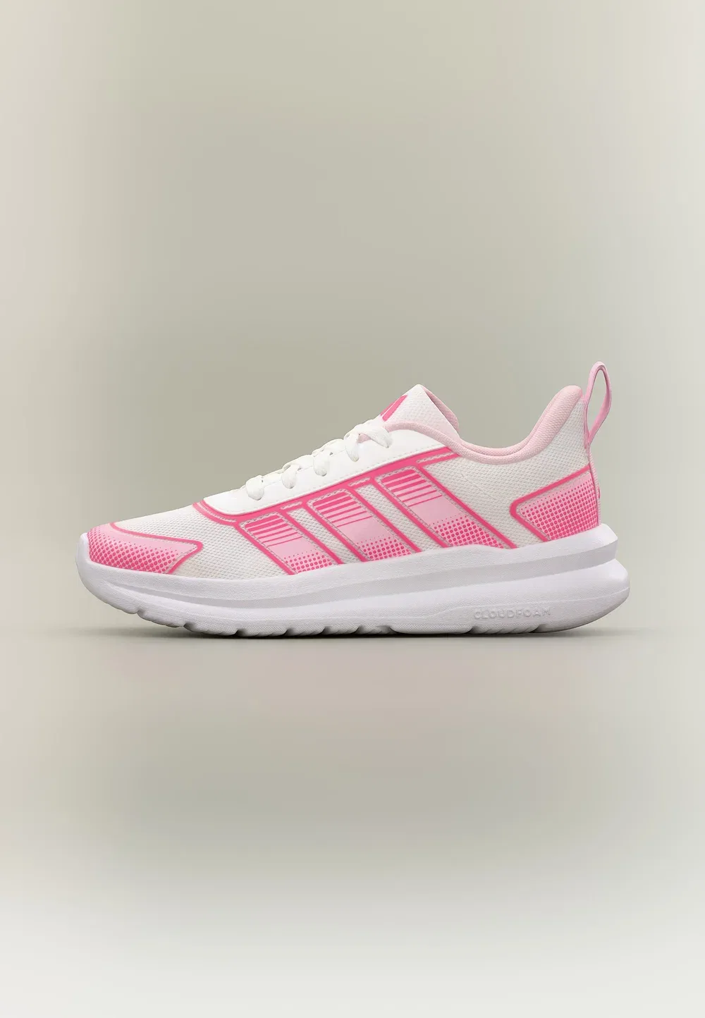 Tensaur run 4.0 унисекс - кроссовки для бега по улицам Adidas Performance, Footwear White/Pink Fusion/Clear Pink