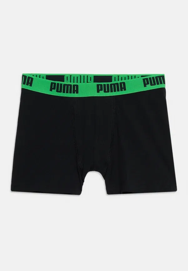 Боксеры с принтом Puma, черный/зеленый — фото 3