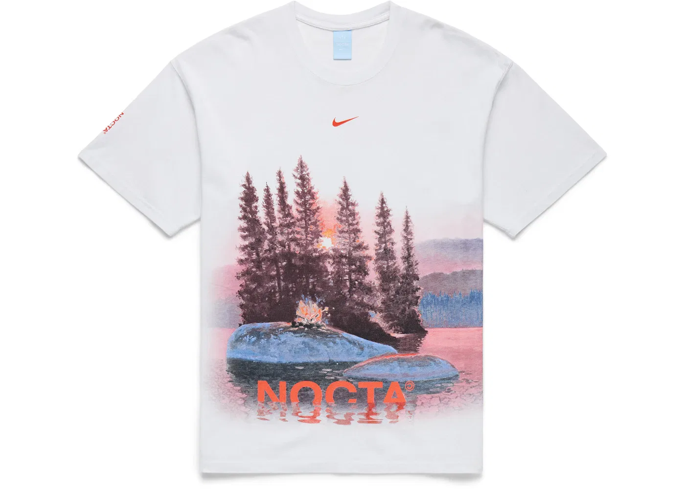 Мужская футболка с принтом Opal Reels Nike, White