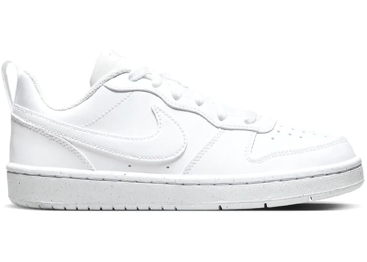 Детские кроссовки для мальчиков и девочек с кожаным верхом Nike Court Borough Low Recraft, White White White