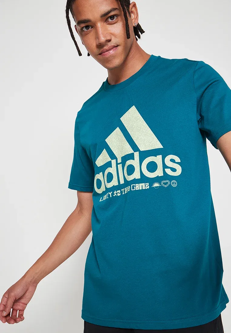 Футболка с принтом M unity gt Adidas Performance, Legacy Teal — фото 3