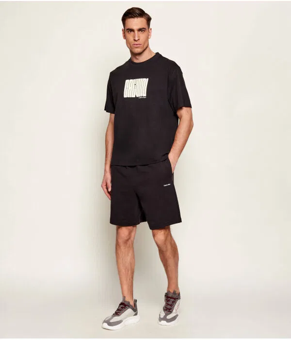 Мужская футболка хлопковая Calvin Klein, черный — фото 2