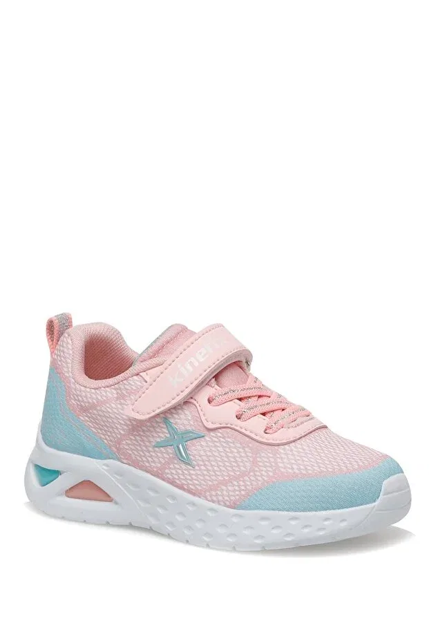 Детские спортивные кроссовки для девочек на липучках Kinetix, Pink-Mint