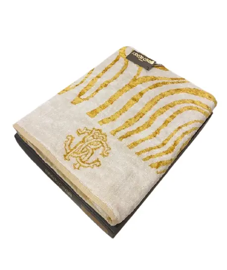 

Полотенце Roberto Cavalli Sponge Jacquard Bath Zeb Gold 95×150, золотистый