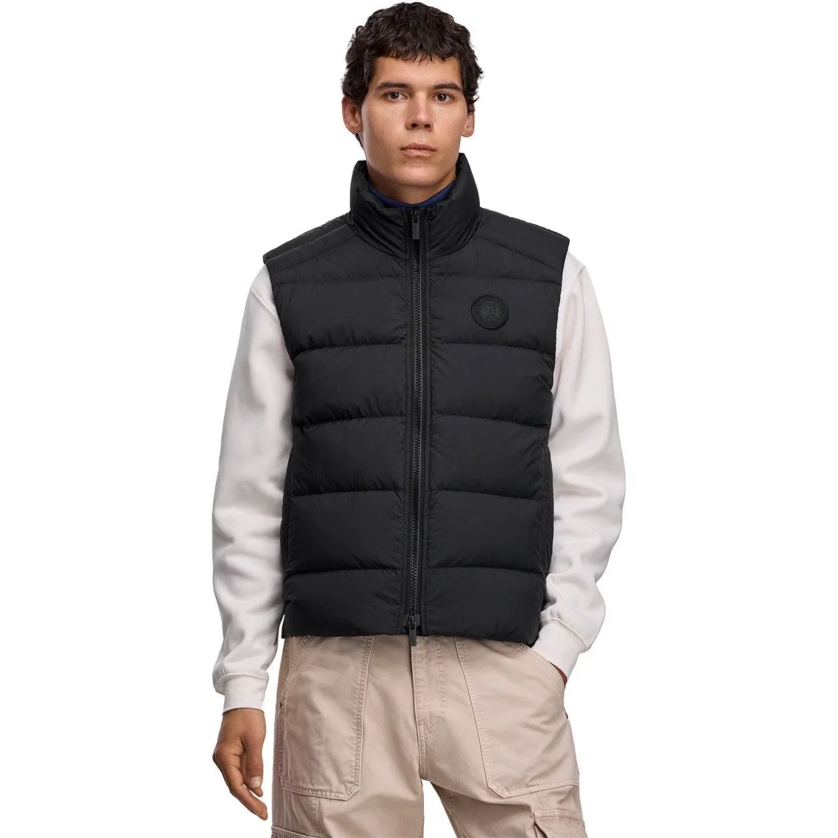 Мужской жилет легкий с 750-наполнителем Crofton EnduraLuxe Vest Canada Goose, черный