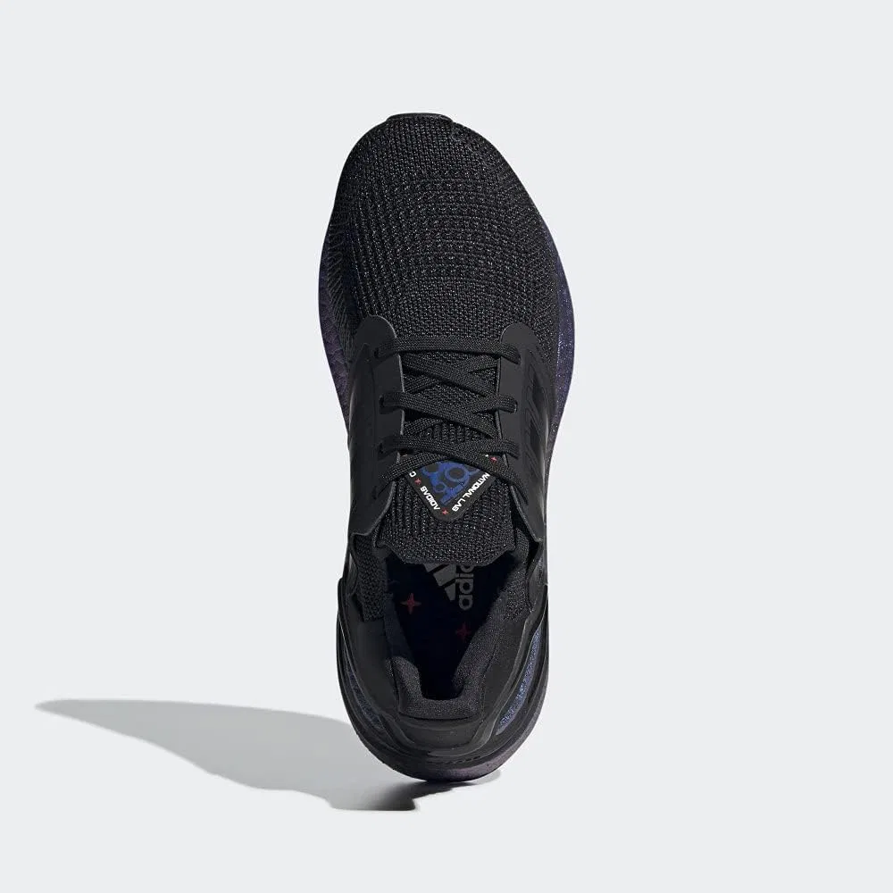 Детские кроссовки для бега Ultraboost 20 adidas, Black/Black/Boost Blue Violet Metallic — фото 3