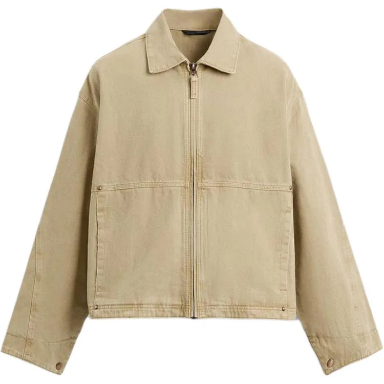 Мужская куртка с лацканами Tan ZARA, Tan