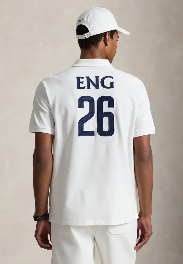 Поло из хлопка Classic fit england polo shirt Polo Ralph Lauren, белый — фото 3