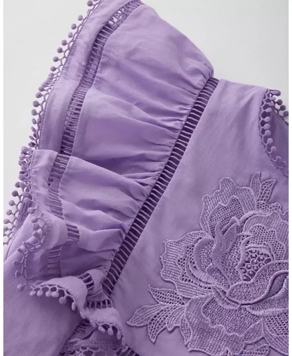 Детское платье для девочек с воланами Carolyn Frill Marlo Kids, Lavender — фото 4