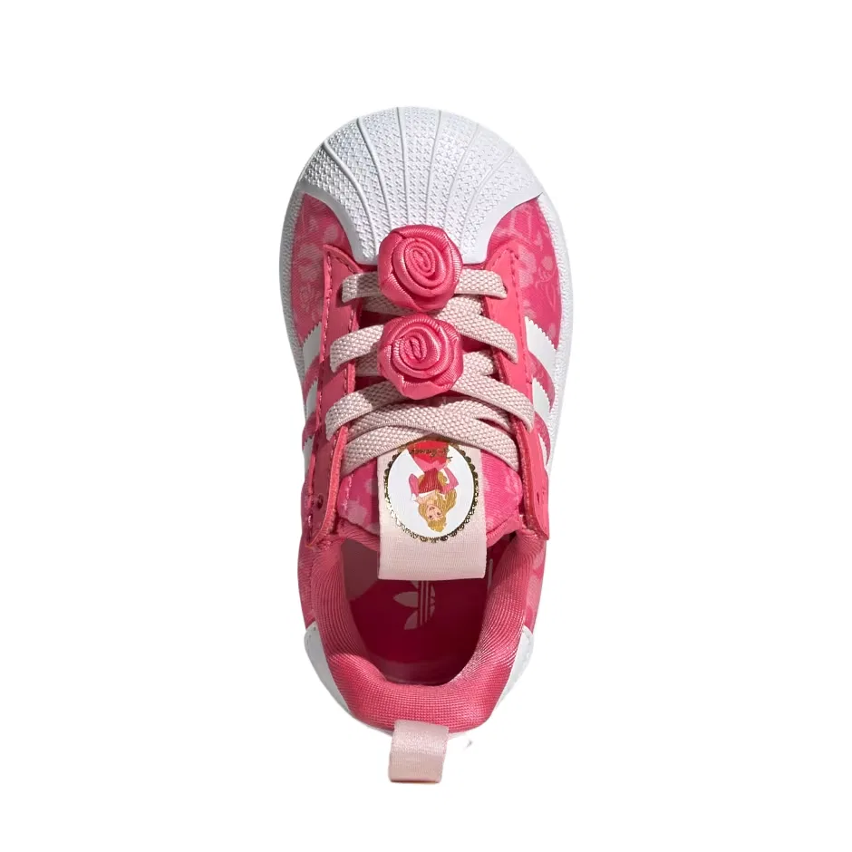 Детские кеды для скейтбординга SUPERSTAR Adidas Originals, Pink — фото 3