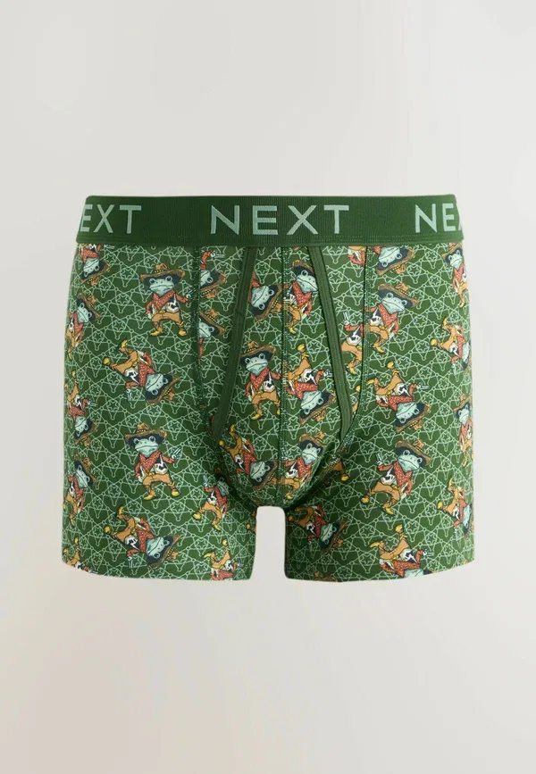 Боксеры из хлопка и эластана 5 Pack Boxers Next, Green, Cowboy, Animal, синий/зеленый — фото 4