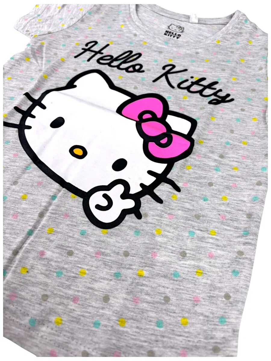 Футболка Hello Kitty, светло-серый цвет — фото 4