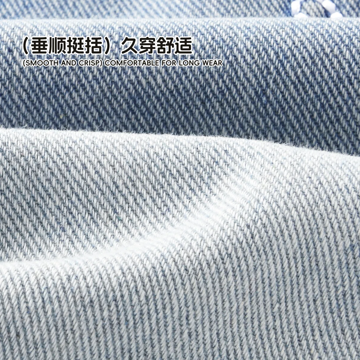 Детские шорты джинсовые с вышивкой Lily of The Valley Purple, Dickies, Denim Blue — фото 4