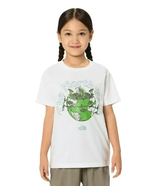 Детская футболка с фотолюминесцентным принтом THE NORTH FACE S/S Luminous Graphic Tee, Белый