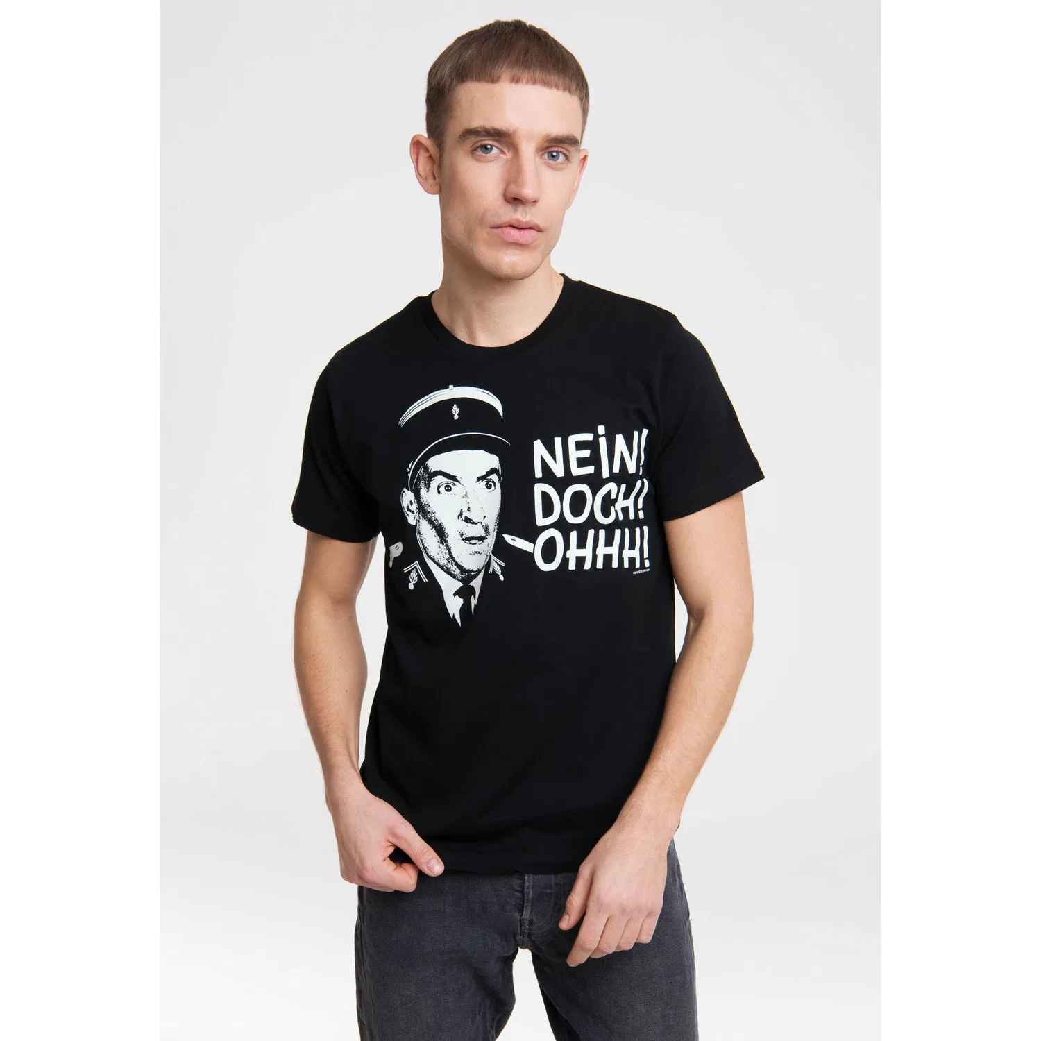 Детская хлопковая футболка с принтом Le Gendarme de Saint-Tropez LOGOSHIRT, Black