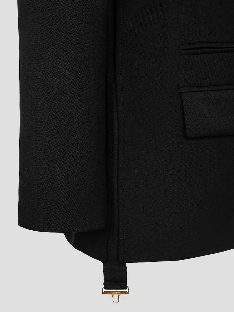 Жакет с кроссовер-дизайном La Veste Tibau JACQUEMUS, Black — фото 4