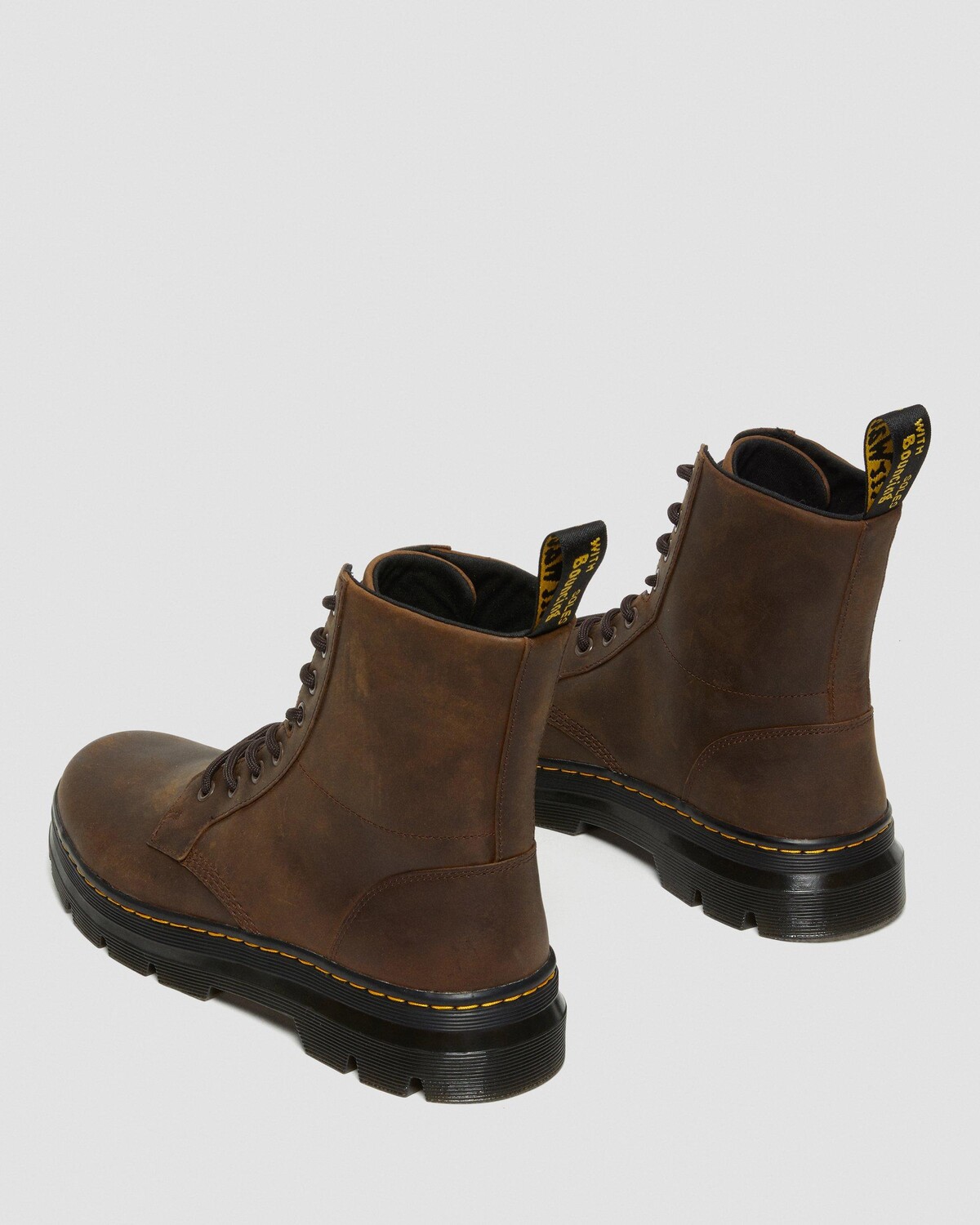 Ботинки Dr. Martens Combs Crazy Horse Leather Casual, коричневый (Размер US 12/EUR 46) — фото 4