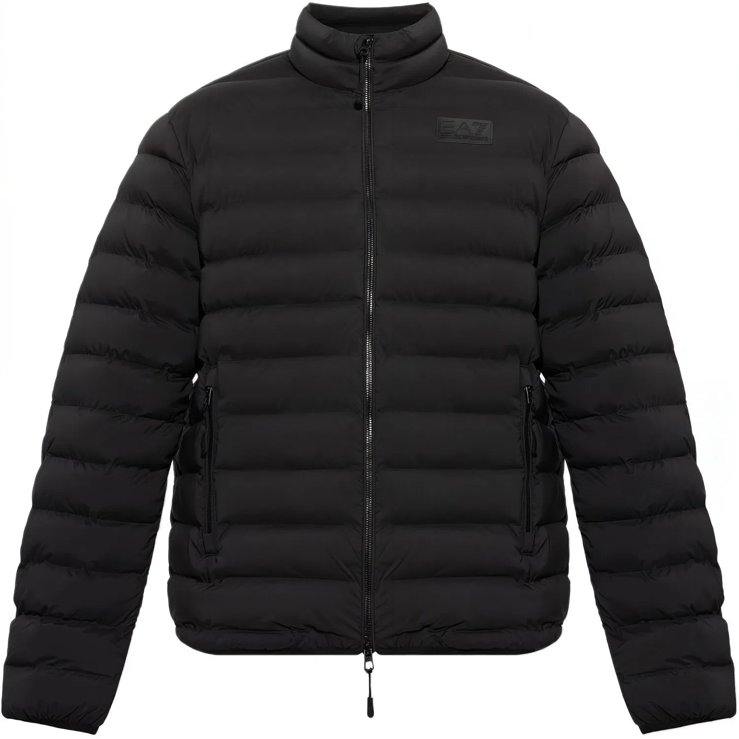 Мужская куртка-пуховик с воротником-стойкой EMPORIO ARMANI EA7, Black