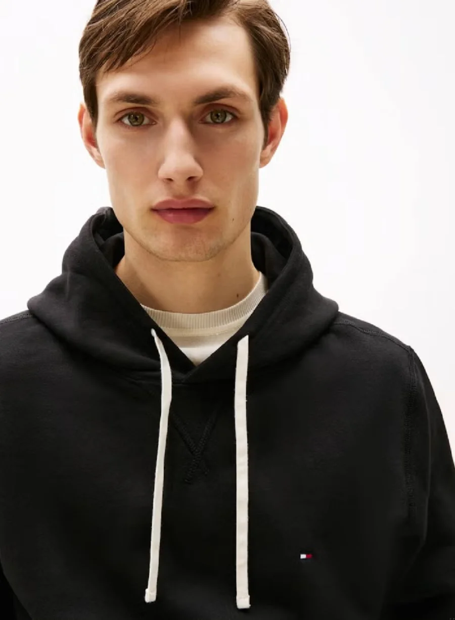 Худи Tommy Hilfiger Essential Fleece, черный — фото 4