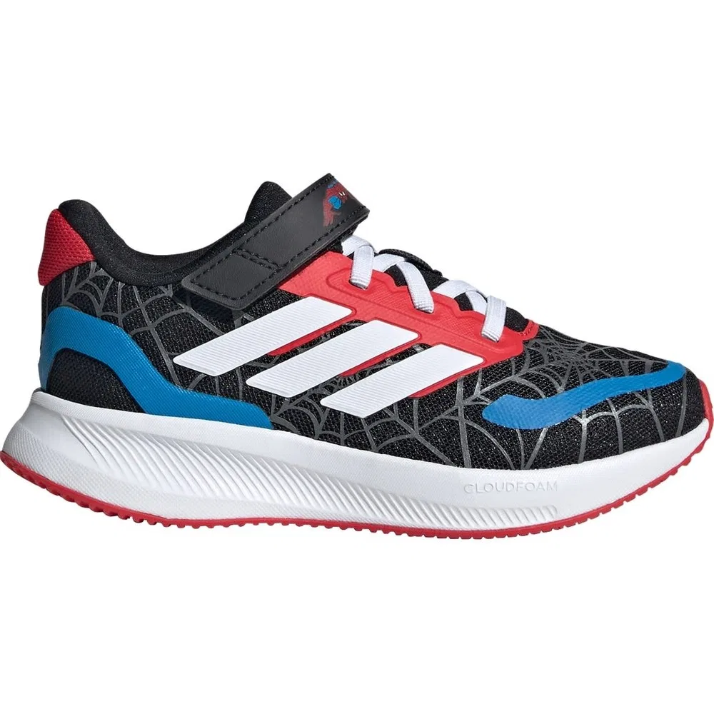 Детские кроссовки для бега с фиксацией на липучках RUNFALCON SPIDER-MAN EL C adidas