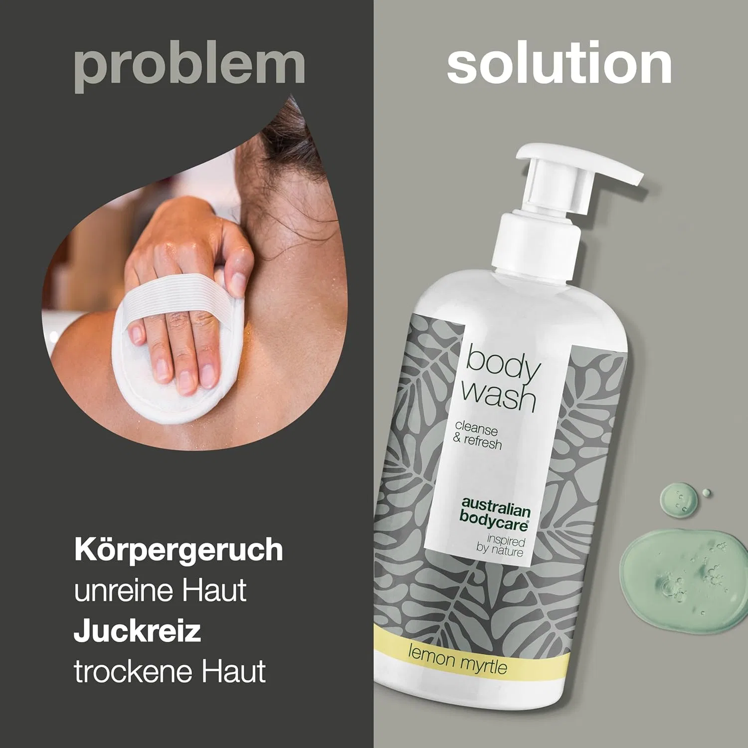 Гель для душа с маслом чайного дерева Australian Bodycare, 500 мл, Зеленый — фото 2