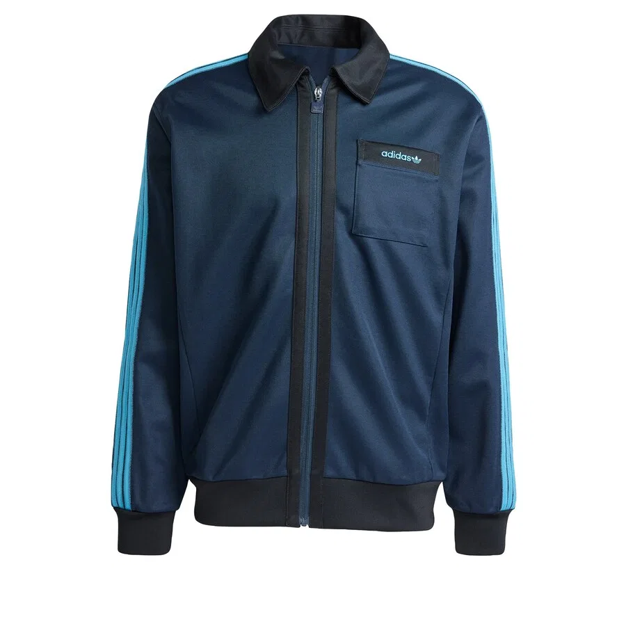 Куртка ADIDAS ORIGINALS Between-Season Jacket 'Track' в светло-голубом и темно-голубом цветах