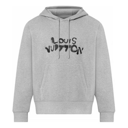 

Толстовка men's yellow fw21 pattern printing classic gray Louis Vuitton, серый