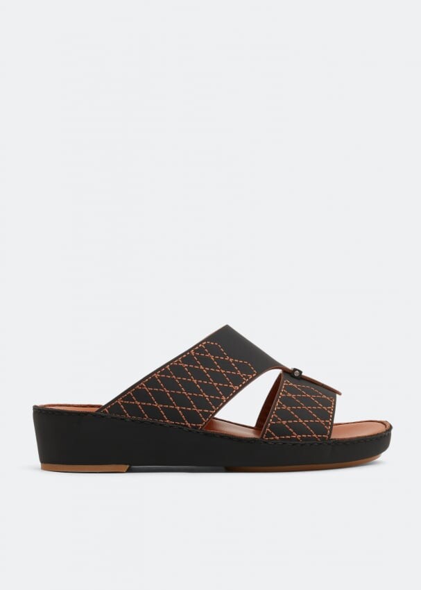 

Сандалии PRIVATE COLLECTION Cerchio Mosaico contrast sandals, черный