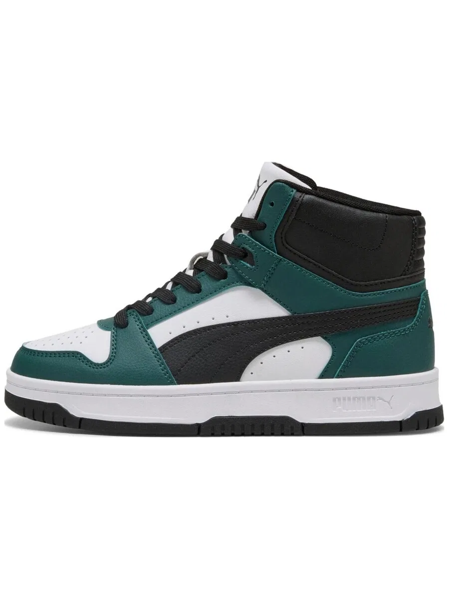 Кроссовки PUMA 'Rebound Slam Mid Jr' зеленого цвета