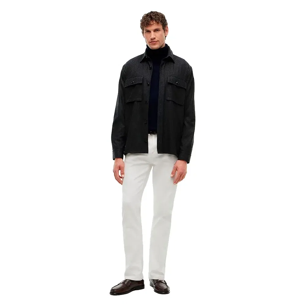 Мужская рубашка-овершерт с принтом Tommy hilfiger, Black — фото 4