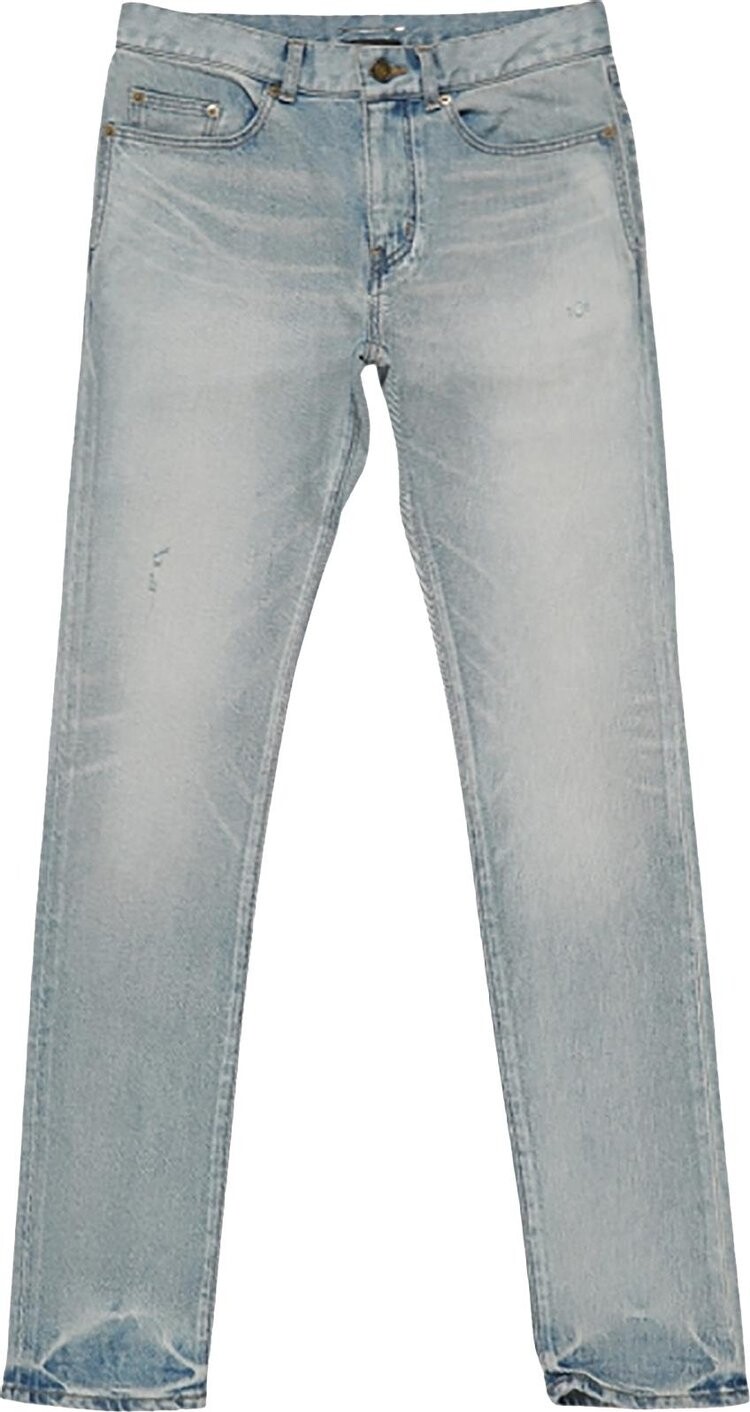 

Джинсы Saint Laurent Faded Effect Straight Jeans 'Light Blue', синий