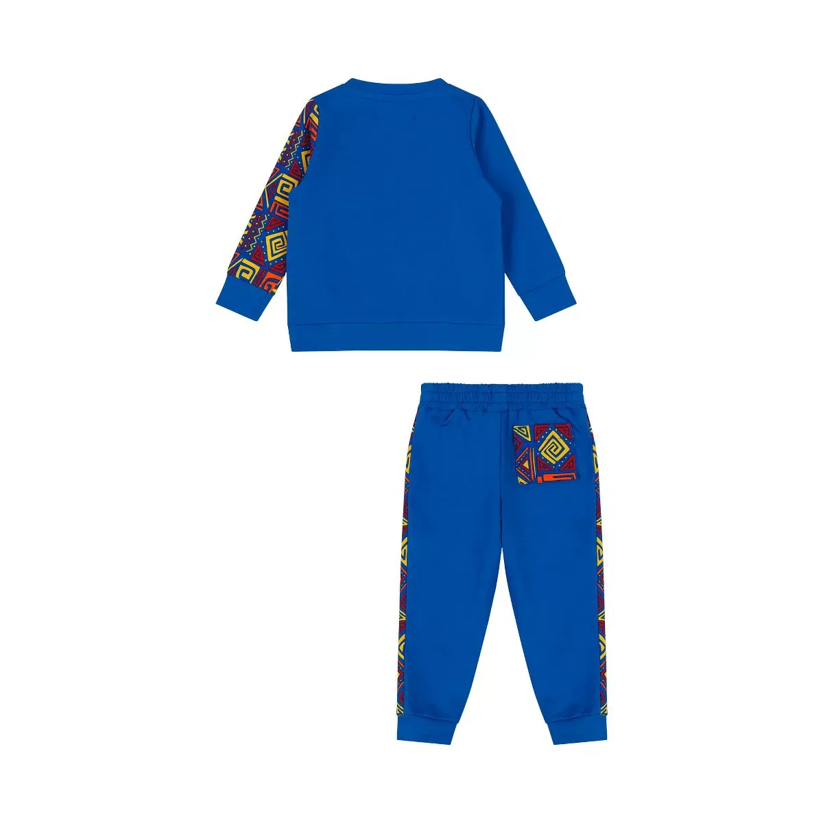 Детский комплект свитшота и джоггеров с принтом Mixed Up Clothing, Blue Multicolor — фото 2