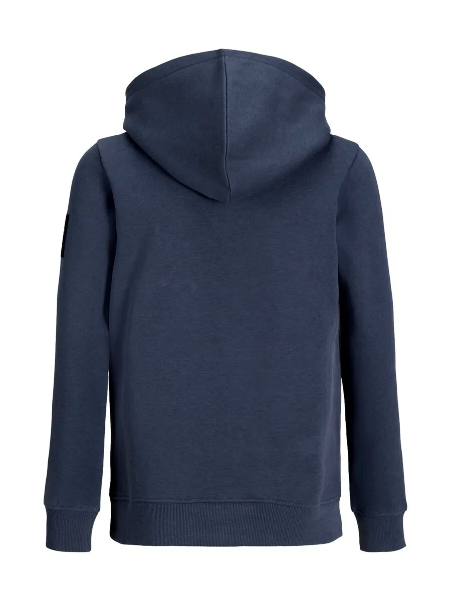 Детская толстовка Jack & Jones Junior "Cleveland" сапфирового цвета — фото 3