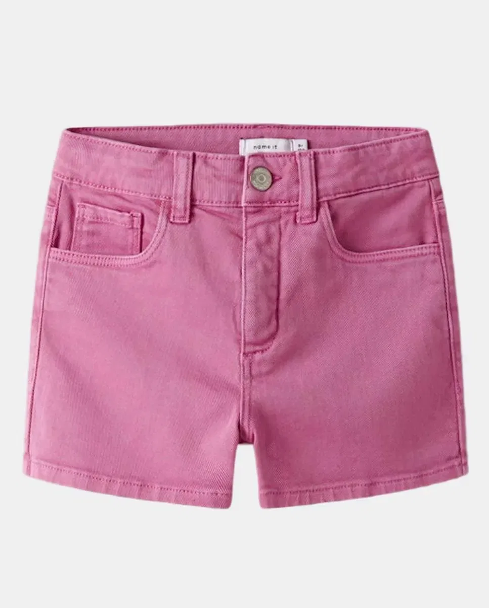 Детские шорты для девочек с пятью карманами name it, Rosa — фото 3