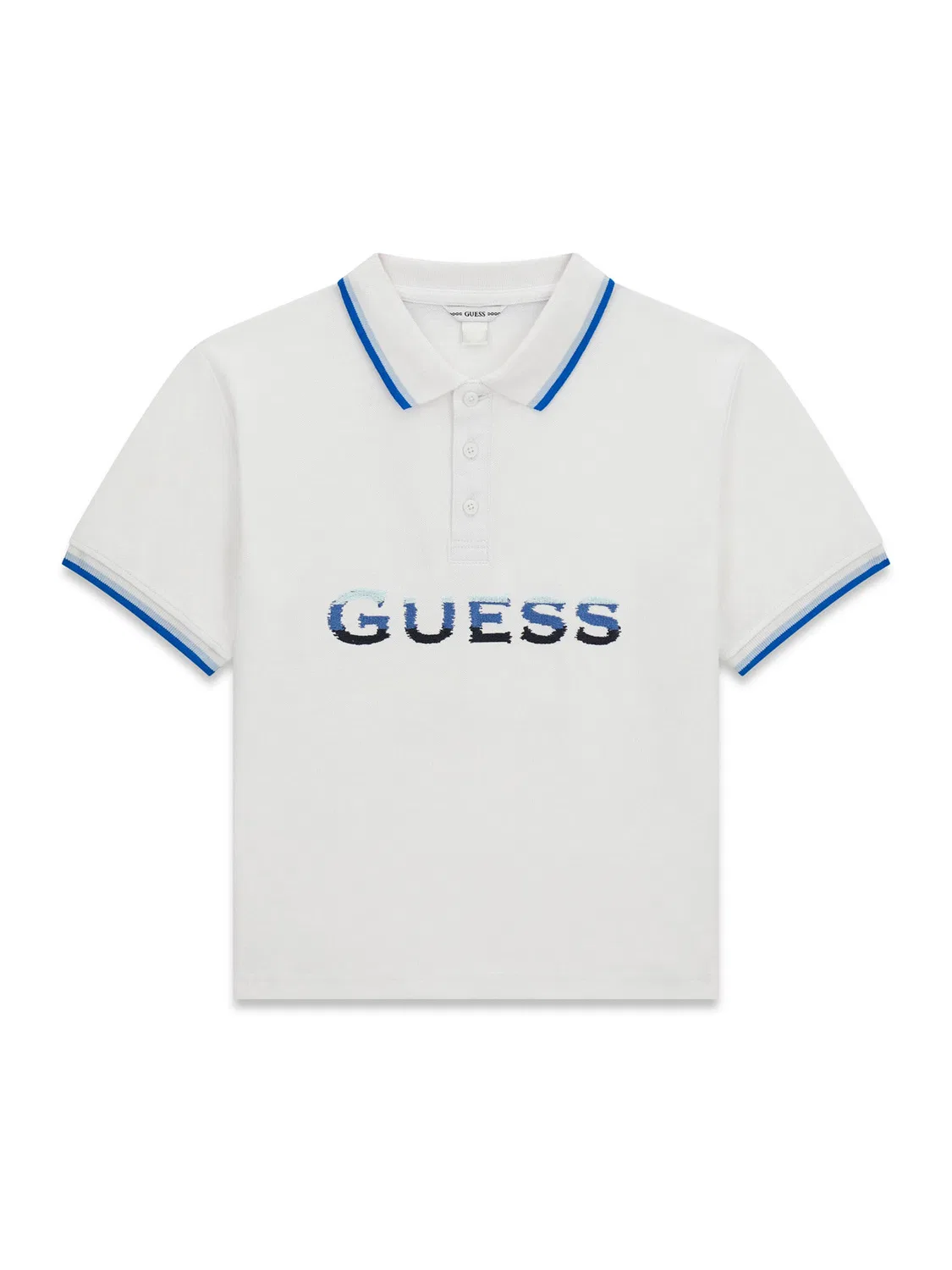 Поло свободного кроя для мальчика Guess, белый