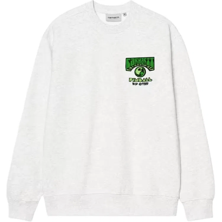 Детская толстовка с принтом Pinball Carhartt WIP, Heather Gray