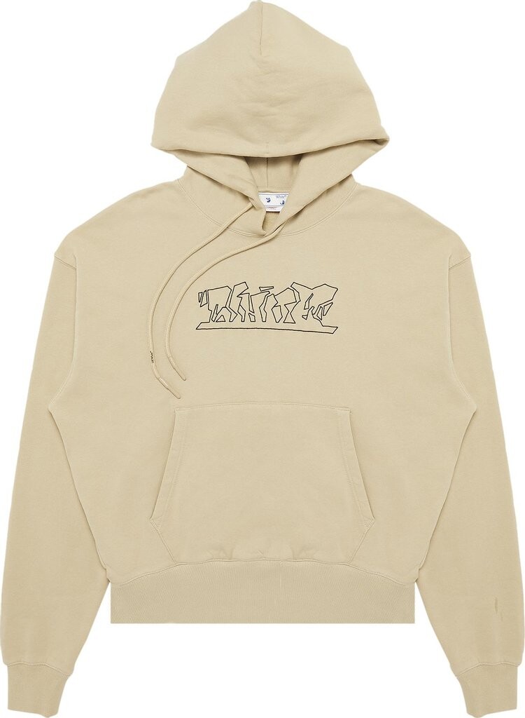 

Худи Off-White Figure Of Speech Over Hoodie 'Dark Sand', загар