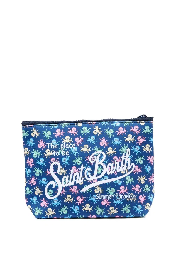 Косметичка с принтом Animals Pochette Mc2 Saint Barth, Blue — фото 2