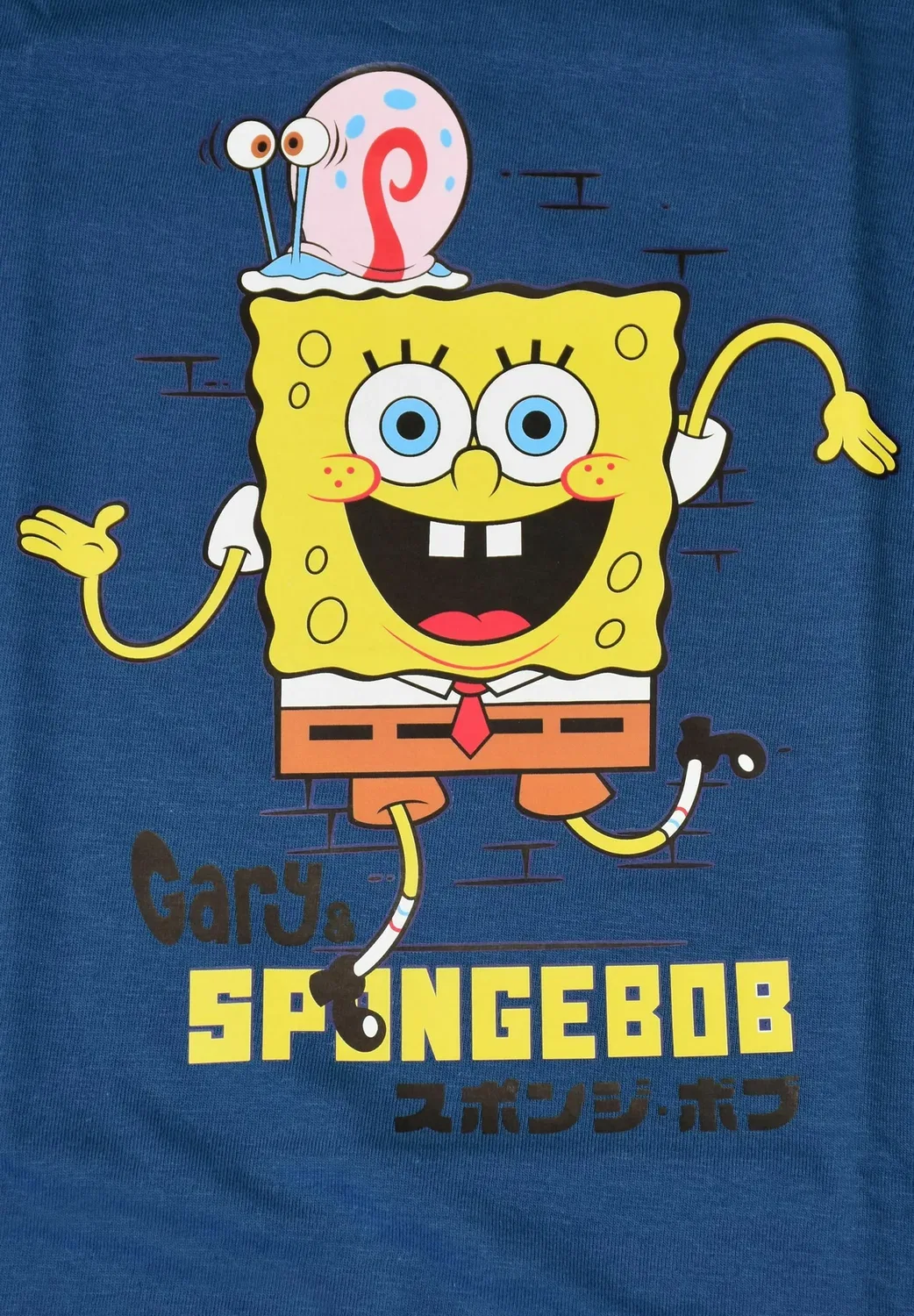 Футболка Schwammkopf gary рубашка oberteil kurzärmlig - футболка с принтом Spongebob, Dunkelblau — фото 4