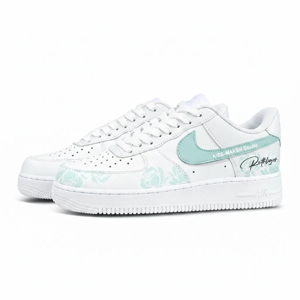 Детские кроссовки для скейтбординга с высоким берцем Nike, Light Cyan — фото 4