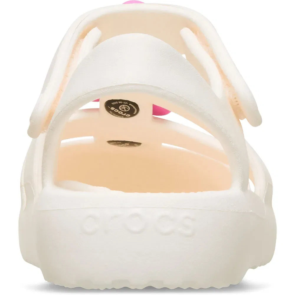 Сандалии Classic Flower Crocs, белый — фото 4