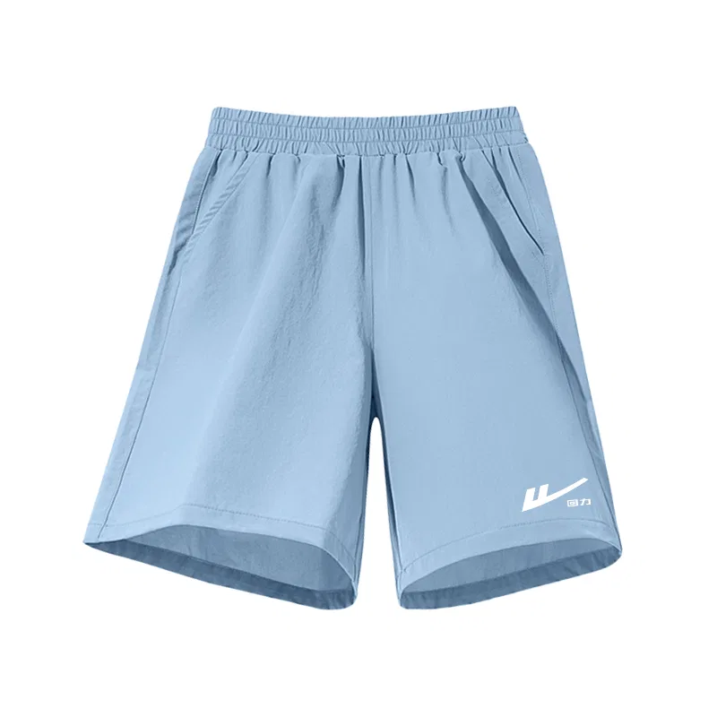 Детские шорты в ретро-спортивном стиле Gray Blue/White Retro Left Lower K WARRIOR